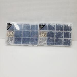 NEW Bead Landing 6mm Lava Bead Mix 1800 Pc Total Black Gold Silver 2 Sets of 900